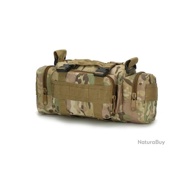 SAC MULTI USAGE TANCHE ACTIVIT PCHE - CHASSE - MILITAIRE - RANDONNE (Couleur Camo Jungle)