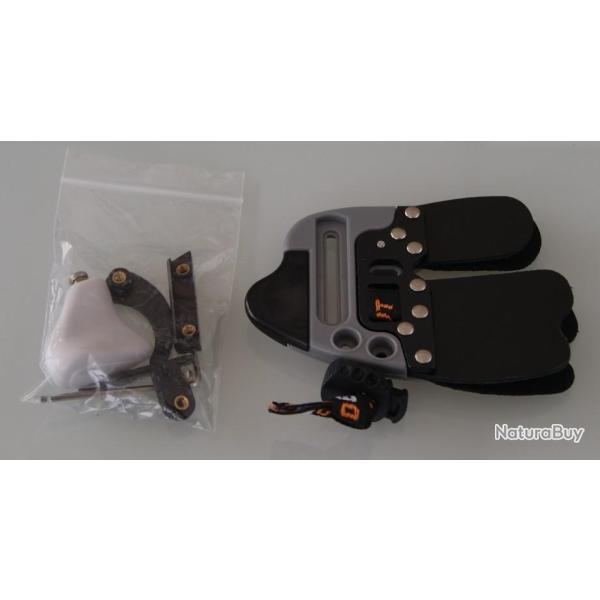 Palette avec mentonniere Gaucher Large Decut Mixhar Noir-gris