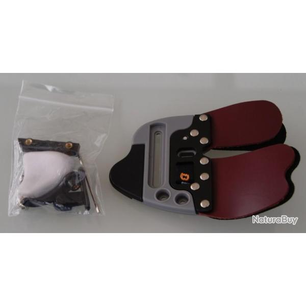 Palette avec mentonniere Gaucher X-Large Decut Mixhar Noir-gris