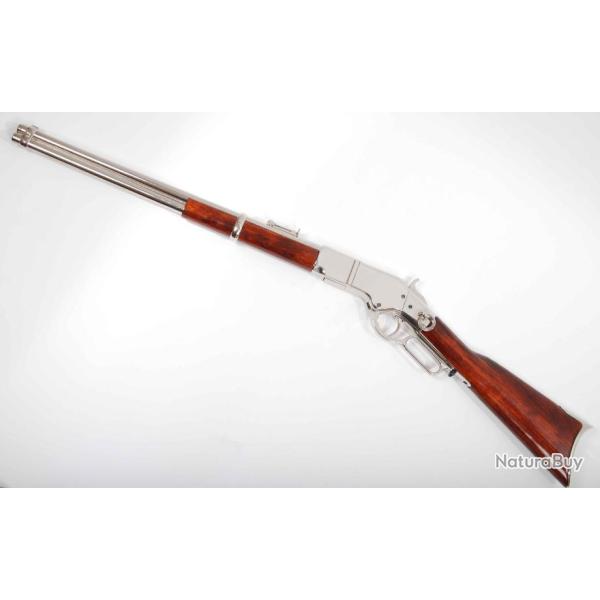 R�plique winchester en nickel poli a la main