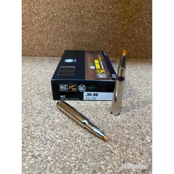 1 BOITE DE MUNITIONS GRANDE CHASSE RWS 30-06 SPEED HIT 10.7gr SHORT RIFLE