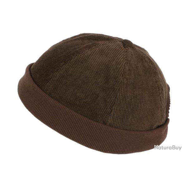 Bonnet Docker Velours Marron en Coton Chapelier Hodack Taille unique Marron