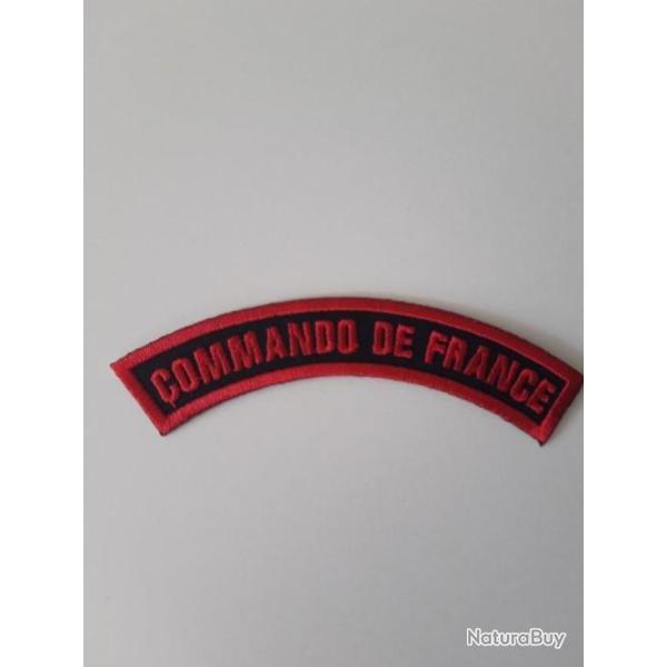 INSIGNE  EN TISSU DES COMMANDOS DE FRANCE