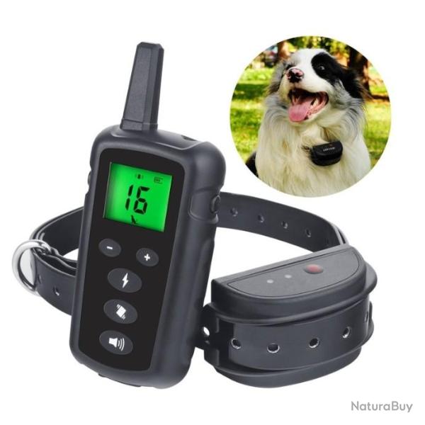 Collier De Dressage porte 500M - Etanche avec cran LCD - LIVRAISON GRATUITE !!