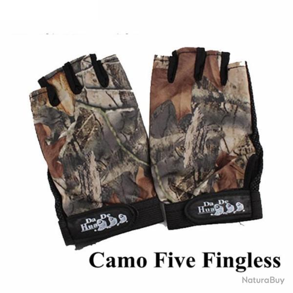 Gants de Chasse 5 doigts Camouflage - LIVRAISON GRATUITE !!