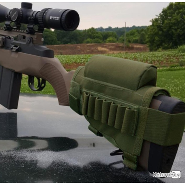 Busc de crosse avec cartouchi�re  KAKI  - LIVRAISON GRATUITE