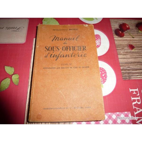 MANUELDE SOUS - OFFICIER D INFANTERIE IMPRIME EN 1950