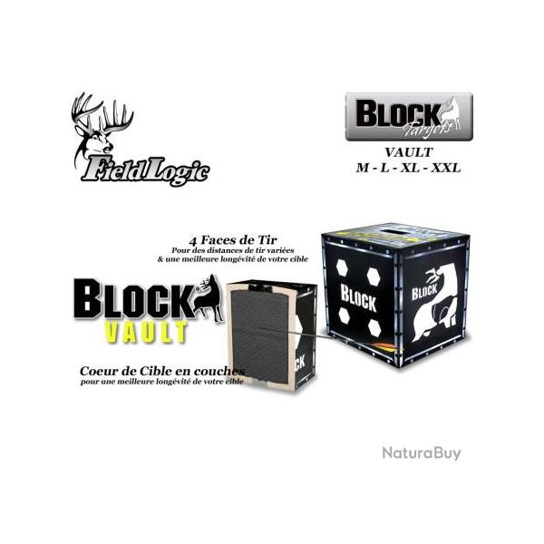 FIELD LOGIC Cible de tir � l'arc Block Targets Vault convenant pour lames de chasse XL