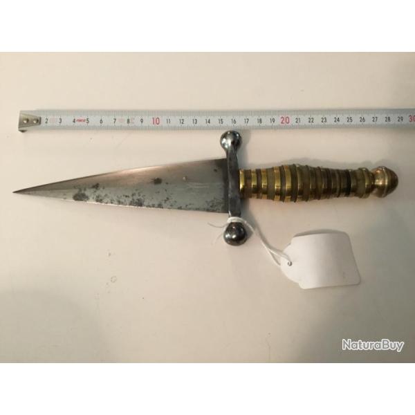 Poignard Cinquindea lame Italie mdivale