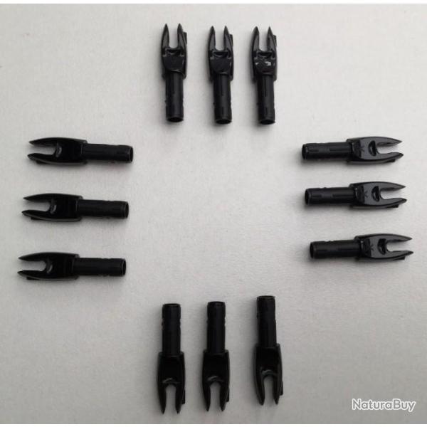 Lot de 12 Encoches Int�rieures Easton X-Nock Noires