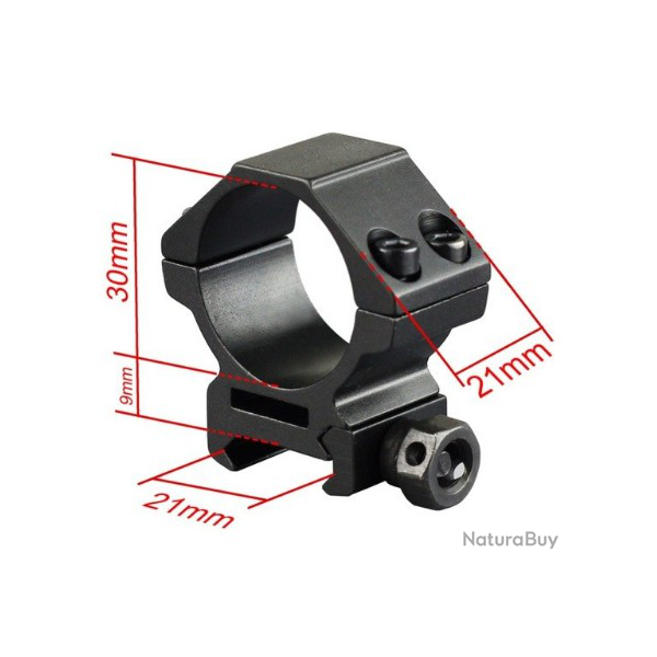 1 paire de collier pour tube 30.00 mn rail 21.00 mn