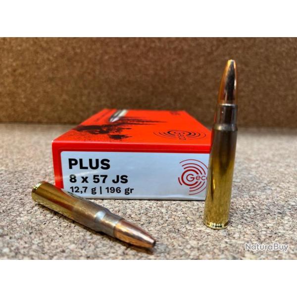 BOITE DE 20 CARTOUCHES GECO PLUS CAL. 8 X 57 JS 12.7 gr