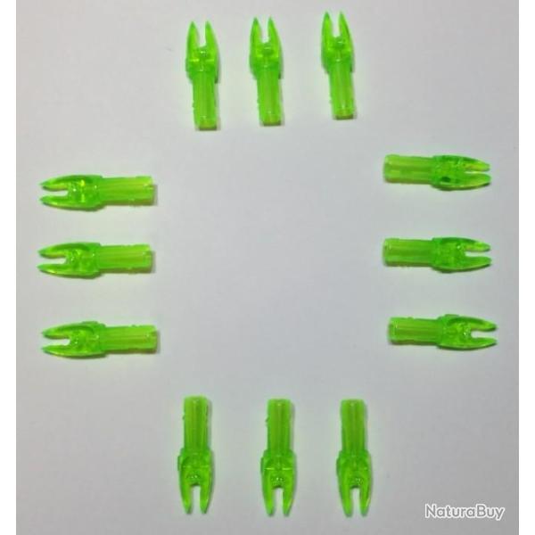 Lot de 12 Encoches Int�rieures Easton H-Nock Vertes