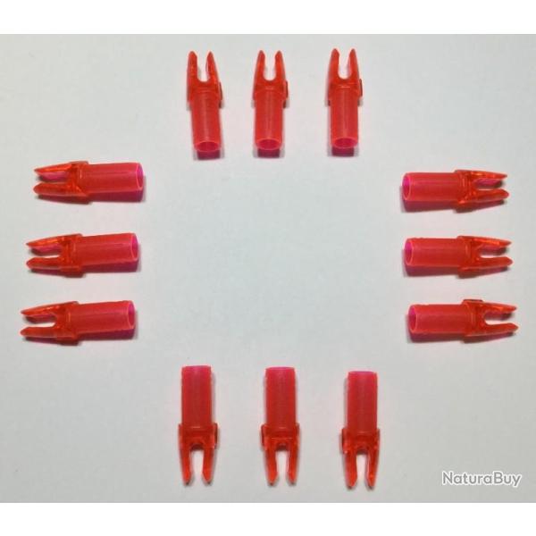 Lot de 12 Encoches Intrieures Easton Microlite Rouges