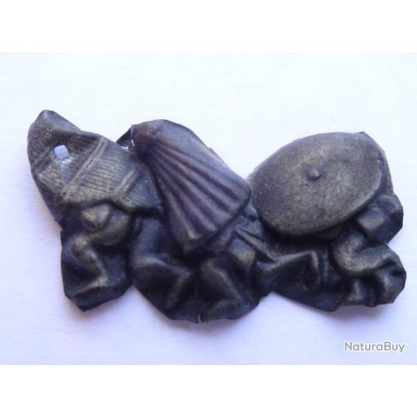 jm2) lot , beau menuki en m�tal pour  wakisachi ou katana , sabre  japonais