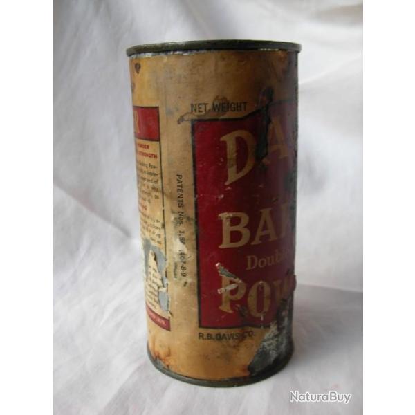 WW2 US CONSERVE PLEINE AM�RICAINE POUDRE LEVURE ALIMENTAIRE " DAVIS BAKING POWDER "