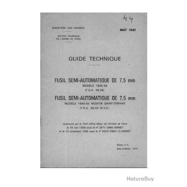 notice 49-56 FSA 49/56 (envoi par mail) - VENDU PAR JEPERCUTE (m380)