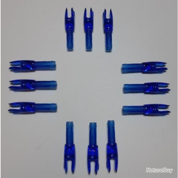 Lot de 12 Encoches Int�rieures Large Easton Acc-Ace G-Nock Bleues