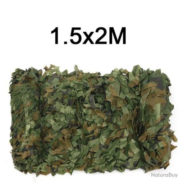 FILET DE CAMOUFLAGE 1.5 X 2 METRES - LIVRAISON GRATUITE !!