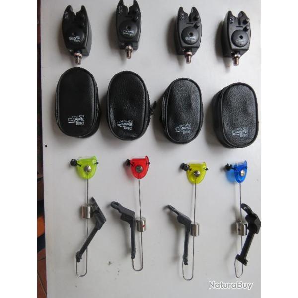 pche carpe lot de 4 cureuils et 4 dtecteurs