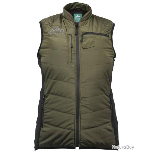 Gilet chauffant chasse femme. Heat Exp�rience Vert Camouflage