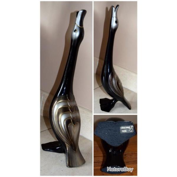 Canard laqu dor  l'or fin - L'EAU VIVE handmade in Belgium - anne 60's