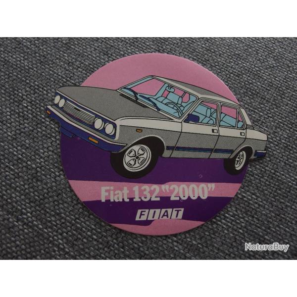 FIAT 132 2000 autocollant vintage 10 cm