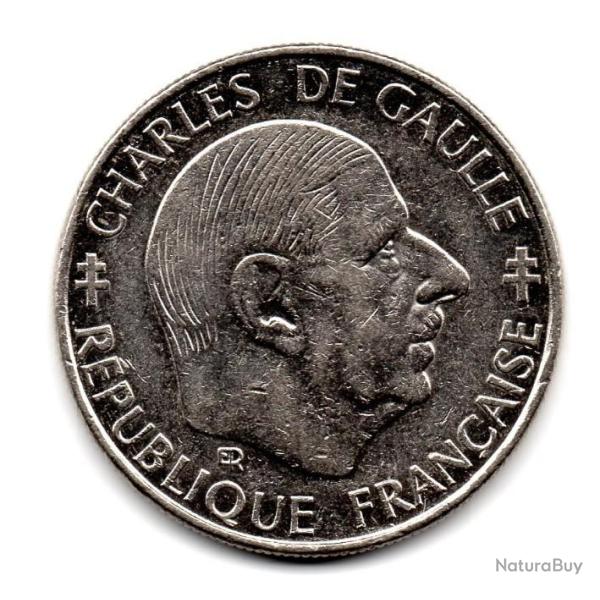 MONNAIE 1 FRANC DE GAULLE COMMEMORATIVE 1988 NICKEL - SUP - PETIT PRIX