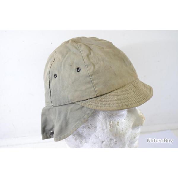Casquette � identifier, fabrication locale Indochine Alg�rie ? style Bigeard nuqui�re avec pressions