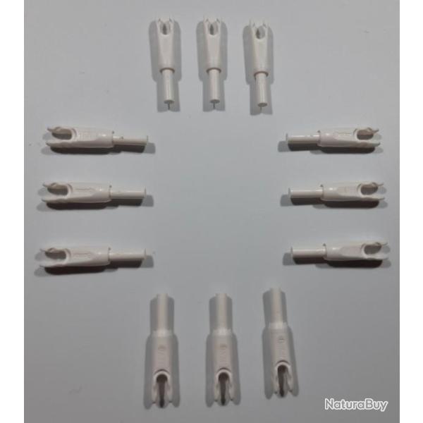Lot de 12 Encoches In-Out Beiter X10 0x2H Hunter Blanches #71