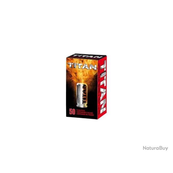 100 Balles � blanc TITAN 9mm PAK pour pistolets