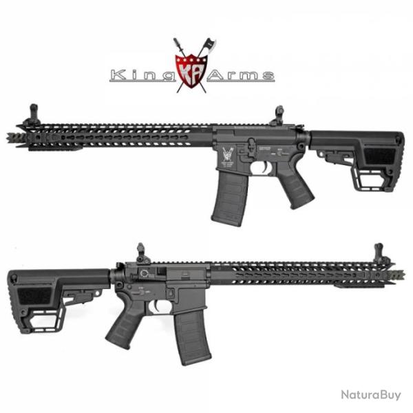 King Arms TWS M4 KeyMod Dinosaur Black mitraillette AEG - 6 mm.