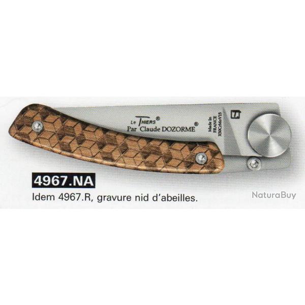 LE THIERS CHENE grav� NID D'ABEILLE GRATUIT tes initiales grav�es sur la lame