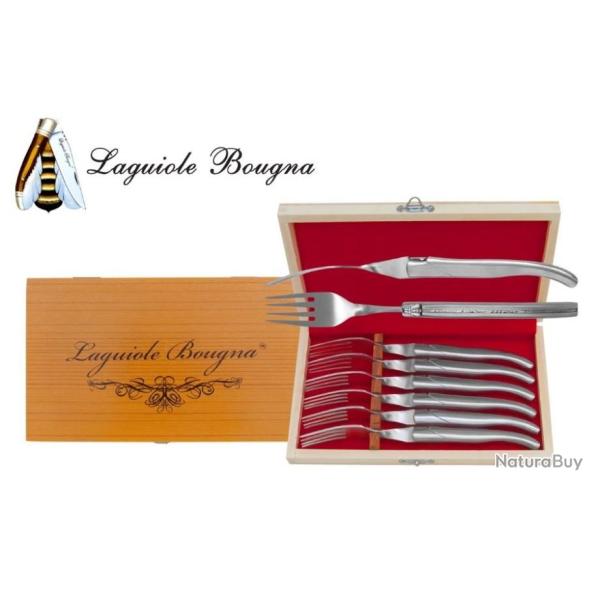 Coffret de 6 fourchettes de table (Inox massif) (2)