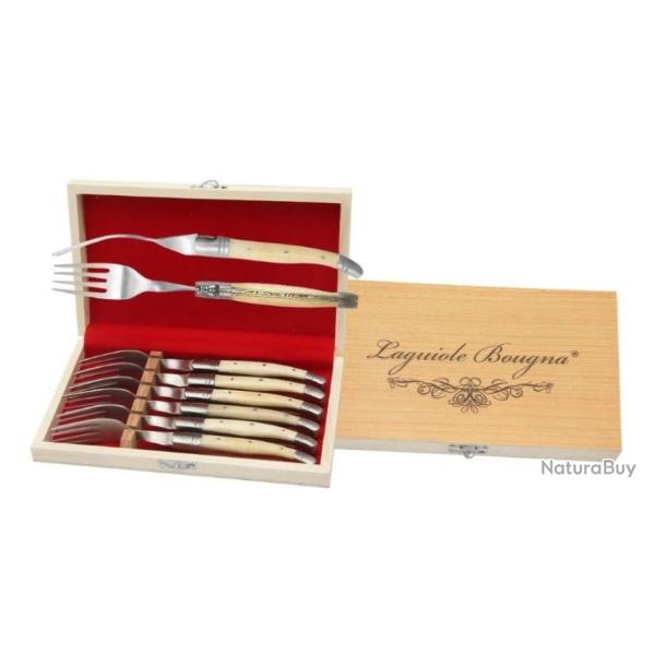 Coffret de 6 fourchettes de table (Os)