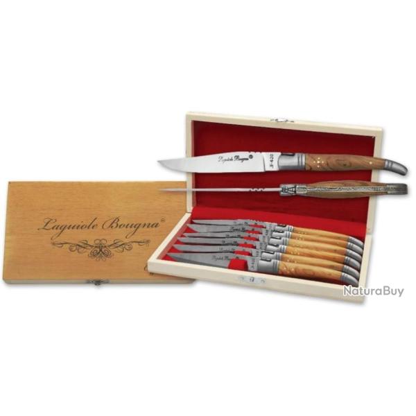 Coffret de 6 couteaux de table  (Bois de Teck) (4)