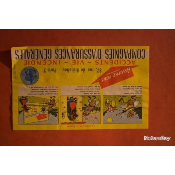 Buvard compagnie d'assurances g�n�rales