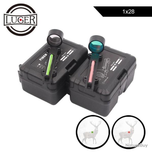 LUGER Viseur point vert de chasse 1x28  - LIVRAISON GRATUITE !!