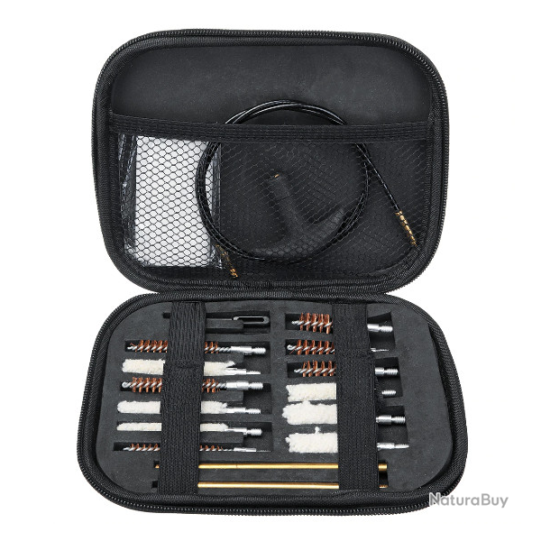 Set de nettoyage de 16 pi�ces dans sa sacoche.