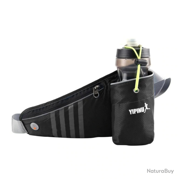 Ceinture porte-gourde, noir pour randonn�e ou running.