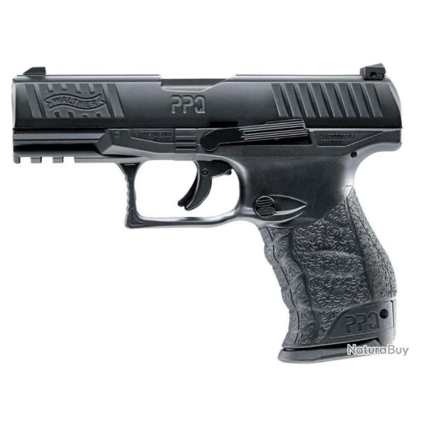 Promo jusqu'au 10/04/2023 PISTOLET CO2 WALTHER PPQ M2 T4E NOIR CAL. 43 UMAREX + Mallette
