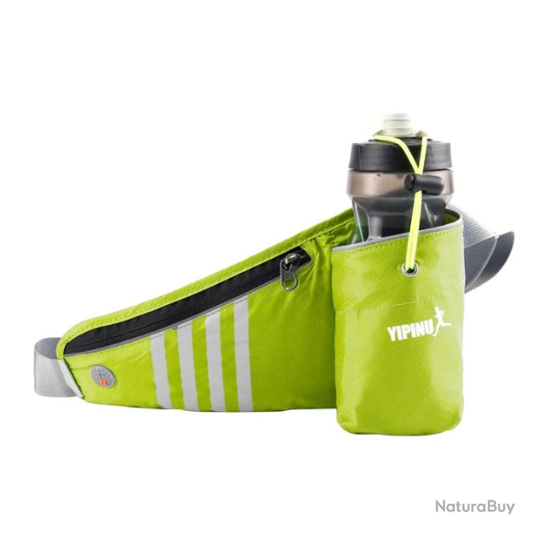 Ceinture porte-gourde, vert pour randonn�e ou running.