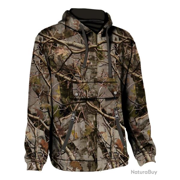 Sweat Shirt A Capuche Ghostcamo Forest Evo Percussion