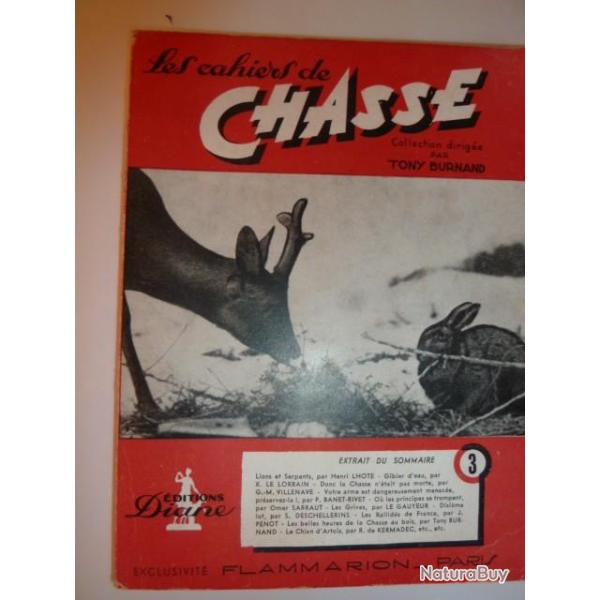 LES CAHIERS DE LA CHASSE N : 3 de TONY BURNAND