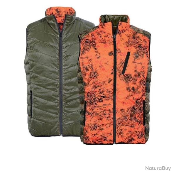 Gilet r�versible Verney Carron ProHunt Leopard Snake blaze Camo Bla Camo Blaze Vert