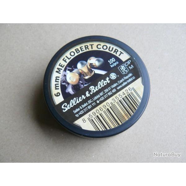 100 Balles bosquette Flobert 6 mm