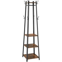 Portemanteau avec 3 &eacute;tag&egrave;res cadre en m&eacute;tal &eacute;chelle industriel 12_0000885