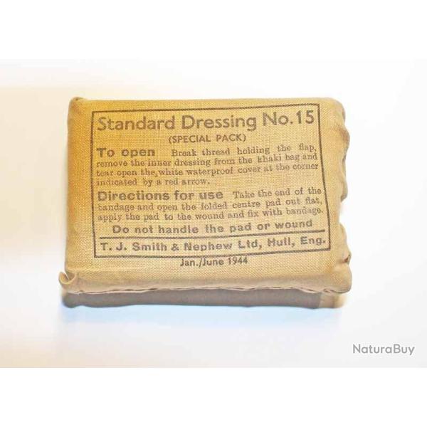 PANSEMENT SMITH AND NEPHEW EMBALLAGE TISSUS KAKI DATEE "JAN / JUNE 1944"