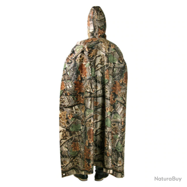 Poncho imperm�able, multifonction, camo, taille unique.