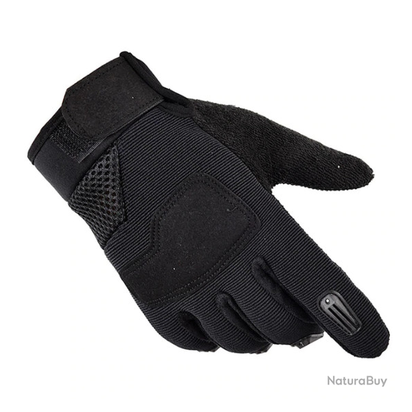 Gants, noirs, taille unique.